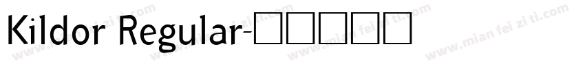 Kildor Regular字体转换